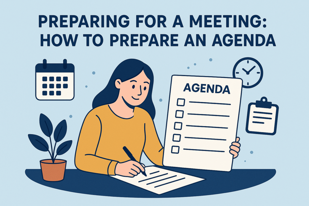 PREPARING FOR A MEETING: HOW TO PREPARE AN AGENDA
